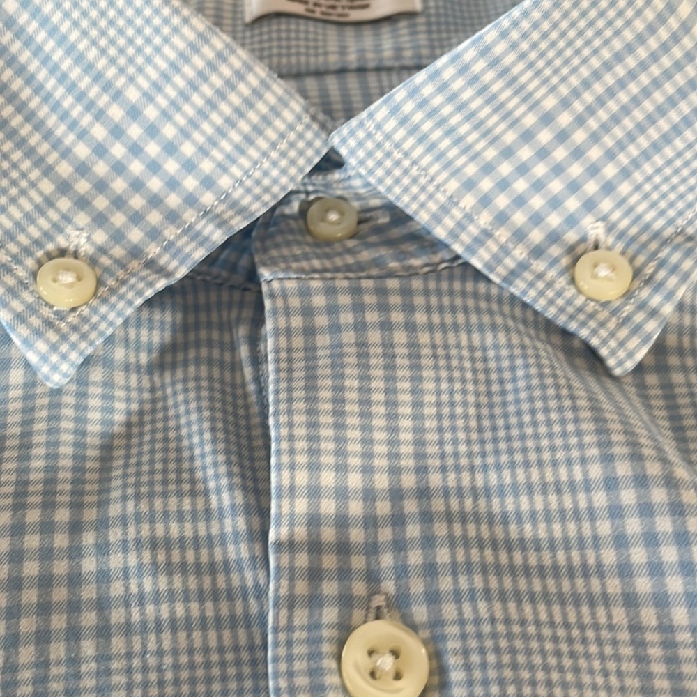 Peter Millar Crown Sport long sleeve button down collar shirt